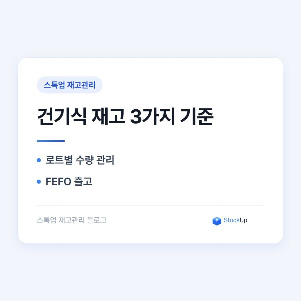 건강기능식품 유통, 유통기한과 로트번호를 놓치지 않는 재고관리법