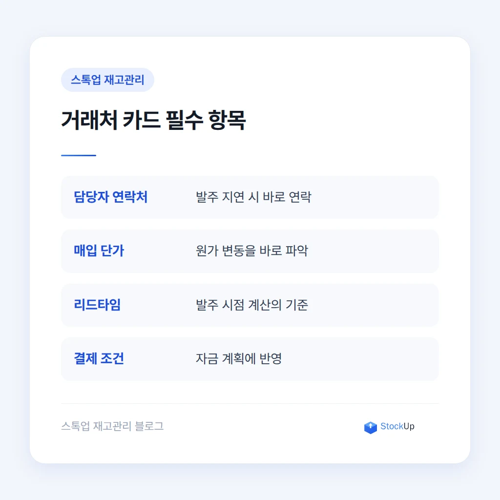 거래처 유형별 관리